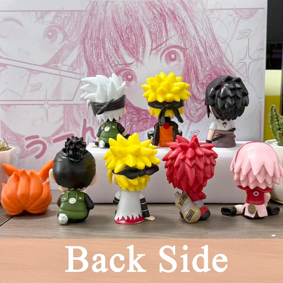 Set 8 Figuras Naruto  – Kakashi, Sasuke, Itachi, Gaara y Sakura