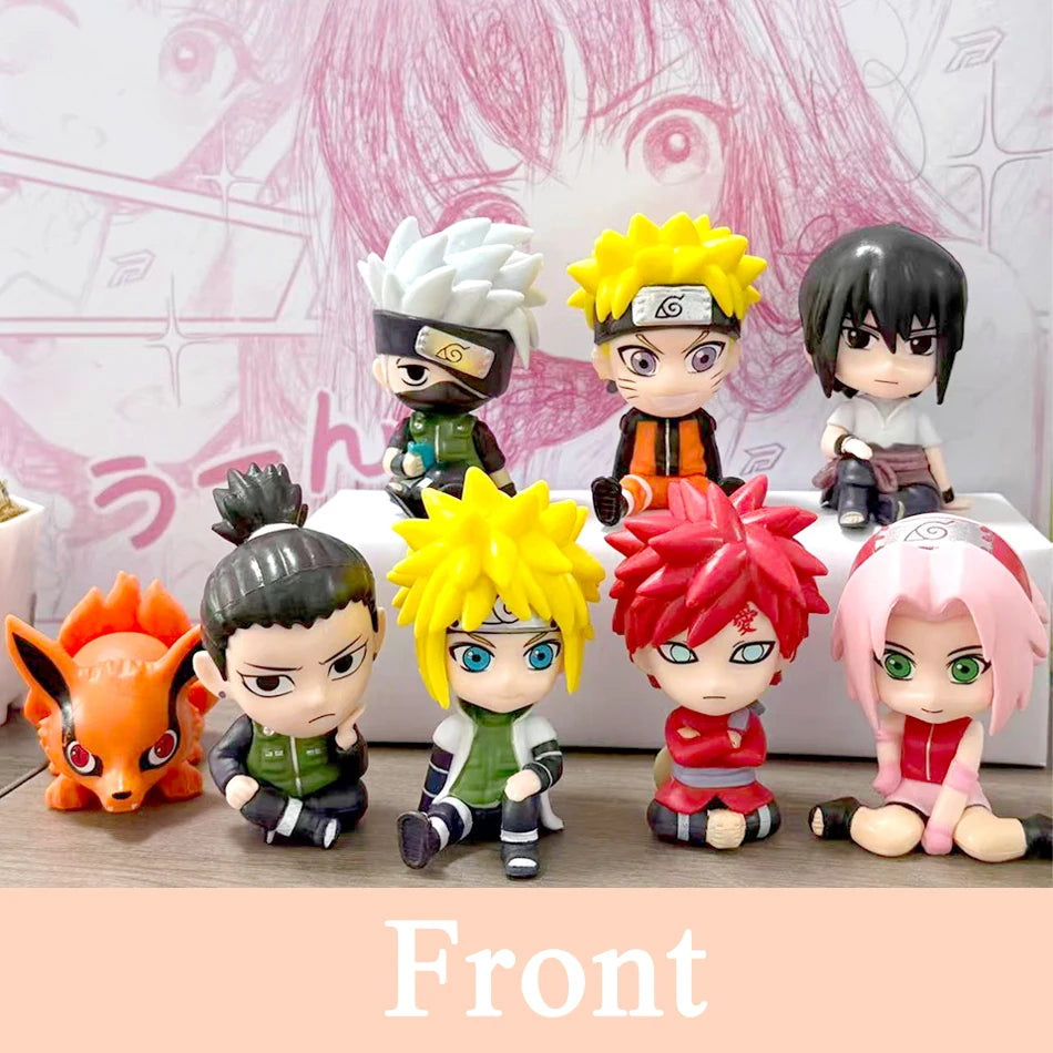 Set 8 Figuras Naruto  – Kakashi, Sasuke, Itachi, Gaara y Sakura