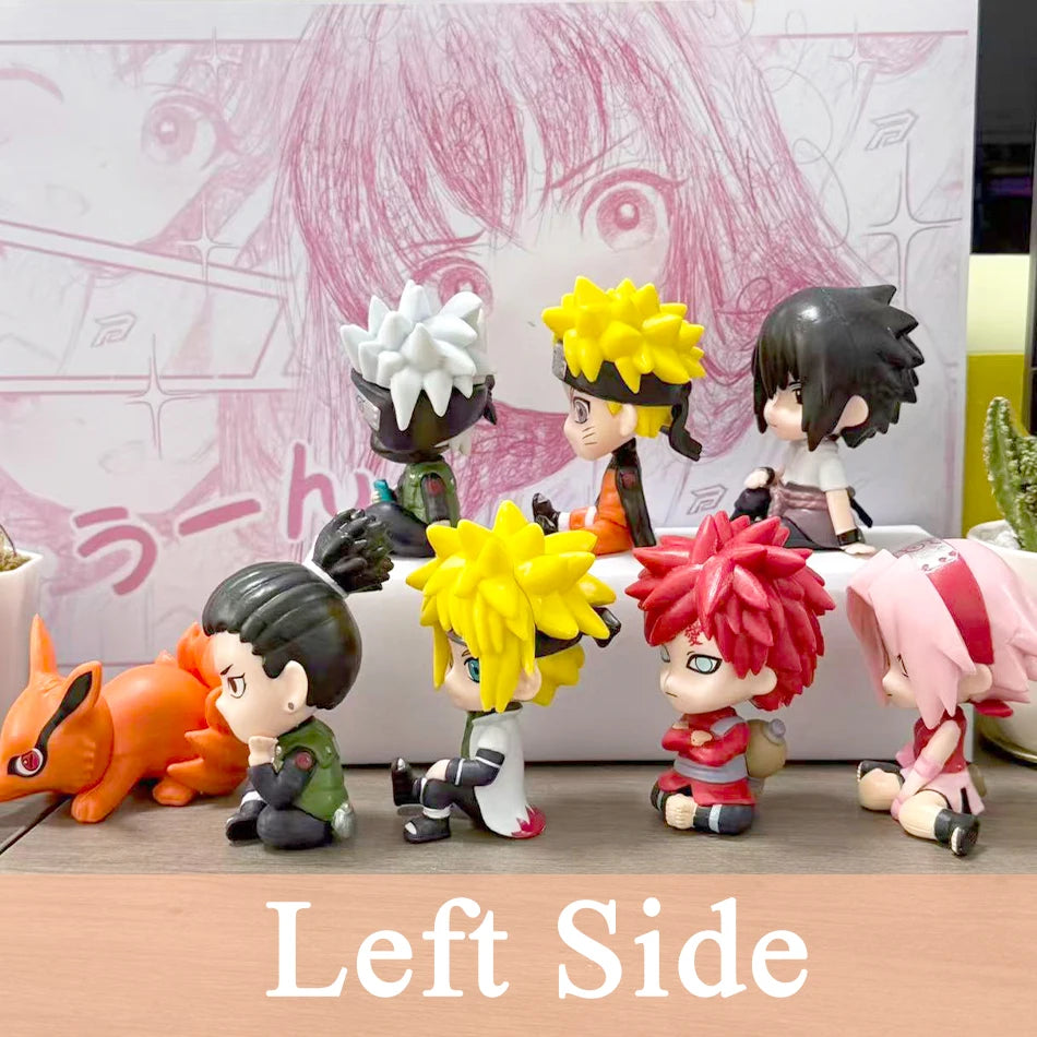 Set 8 Figuras Naruto  – Kakashi, Sasuke, Itachi, Gaara y Sakura